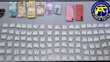 PM detém autor e apreende mais de meio quilo de cocaína (Foto: O Diário de Barretos)