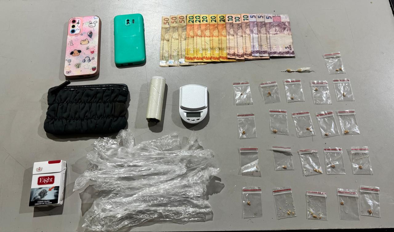Polícia prende casal por tráfico de entorpecente