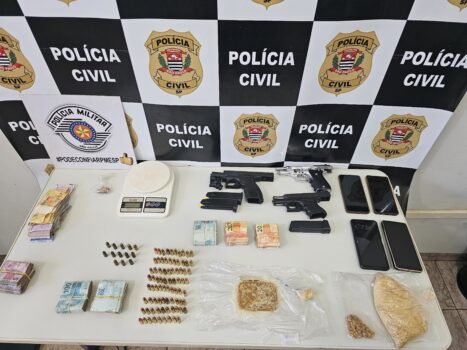 Operação resulta na prisão de suspeito e apreensão de drogas e armas (Foto: O Diário de Barretos)