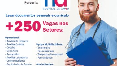 WhatsApp Image 2025-03-20 at 09.16.22 (1) A secretaria de Desenvolvimento Econômico agendou para os dias 3 e 4 de abril, das 9h às 15h, um Feirão de Empregos com mais de 250 vagas no Hospital de Amor.