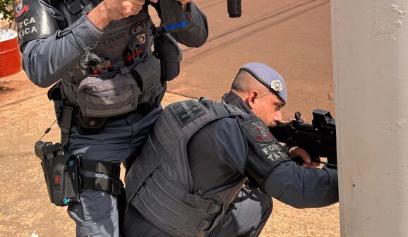 Polícia Militar realiza treinamento de combate ao roubo de carga (Foto: O Diário de Barretos)