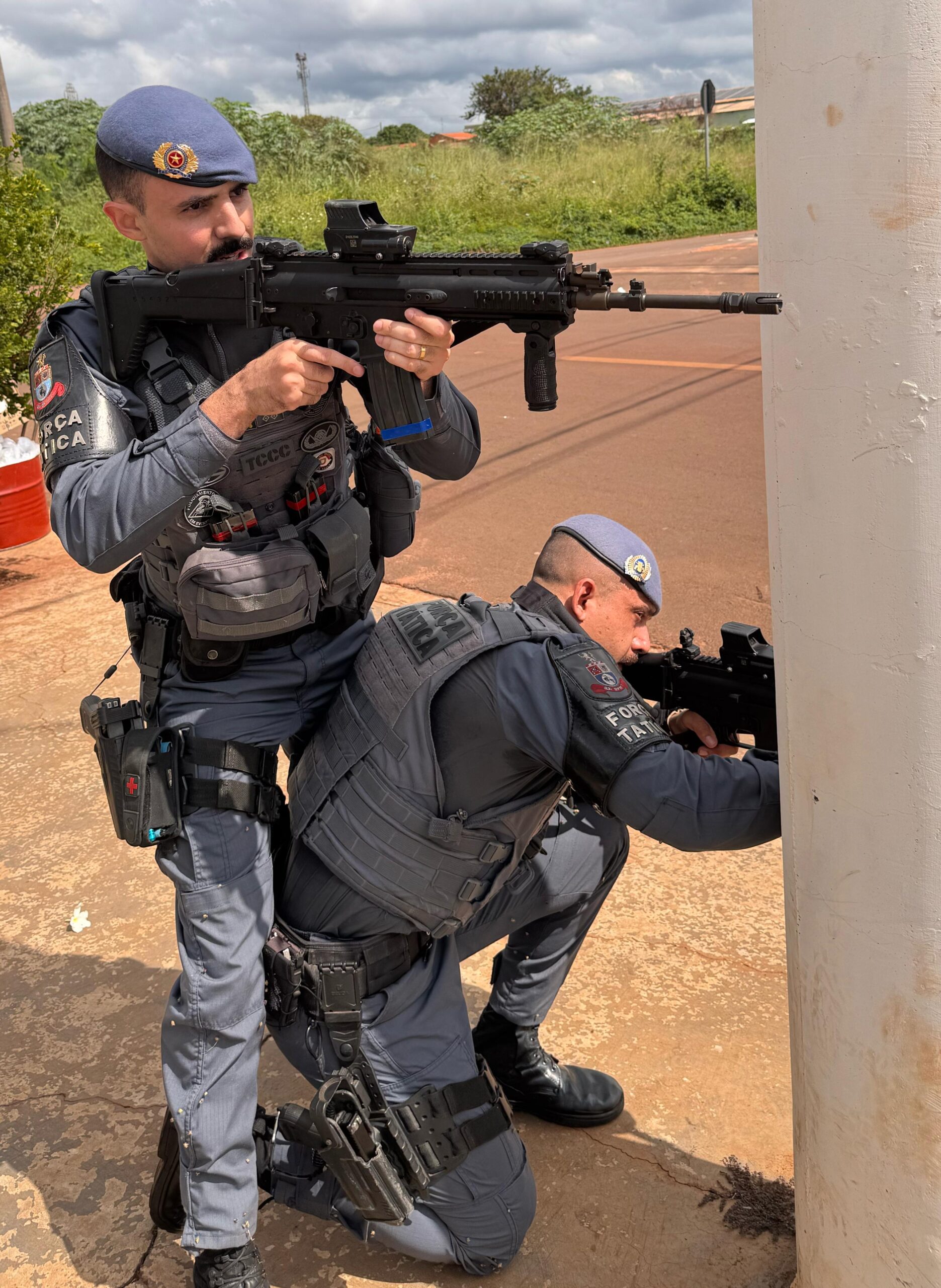 Polícia Militar realiza treinamento de combate ao roubo de carga