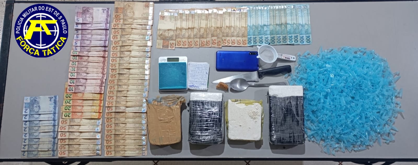 Polícia Militar detém suspeito e apreende mais 3kg de drogas