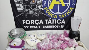 Polícia Militar prende suspeito e apreende mais de 6kg de drogas (Foto: O Diário de Barretos) Polícia Militar prende suspeito e apreende mais de 6kg de drogas (Foto: O Diário de Barretos)