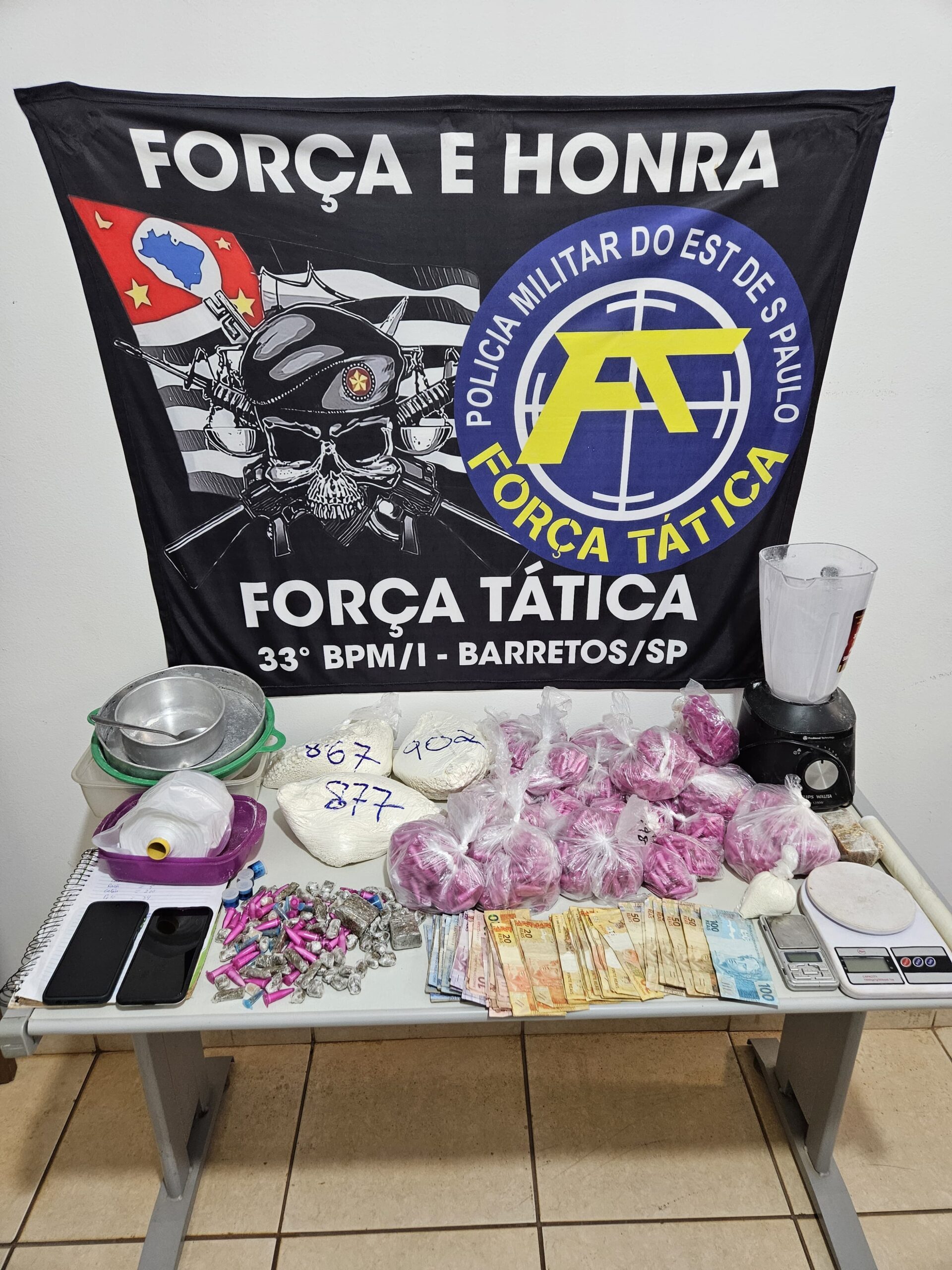 Polícia Militar prende suspeito e apreende mais de 6kg de drogas