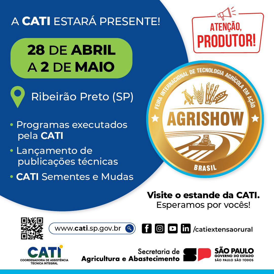 CATI tem stand com orientações e novidades  na Agrishow 2025
