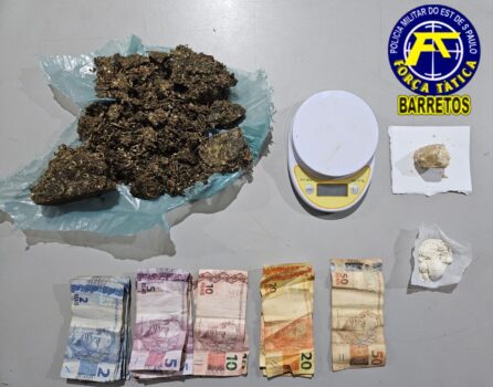 Homem é detido pela PM por venda de drogas no São Francisco (Foto: O Diário de Barretos) Homem é detido pela PM por venda de drogas no São Francisco (Foto: O Diário de Barretos)