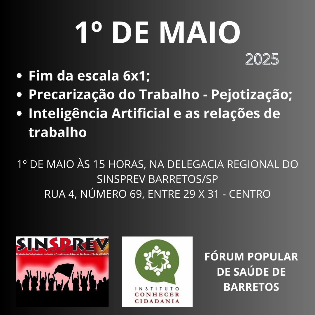Debate vai discutir alguns temas no Dia do Trabalho
