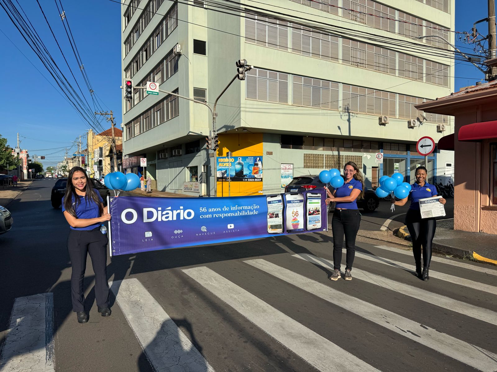 Blitz celebra aniversário do Jornal O Diário