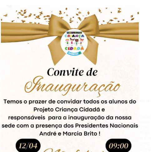 Projeto Criança Cidadã inaugura sede em Barretos