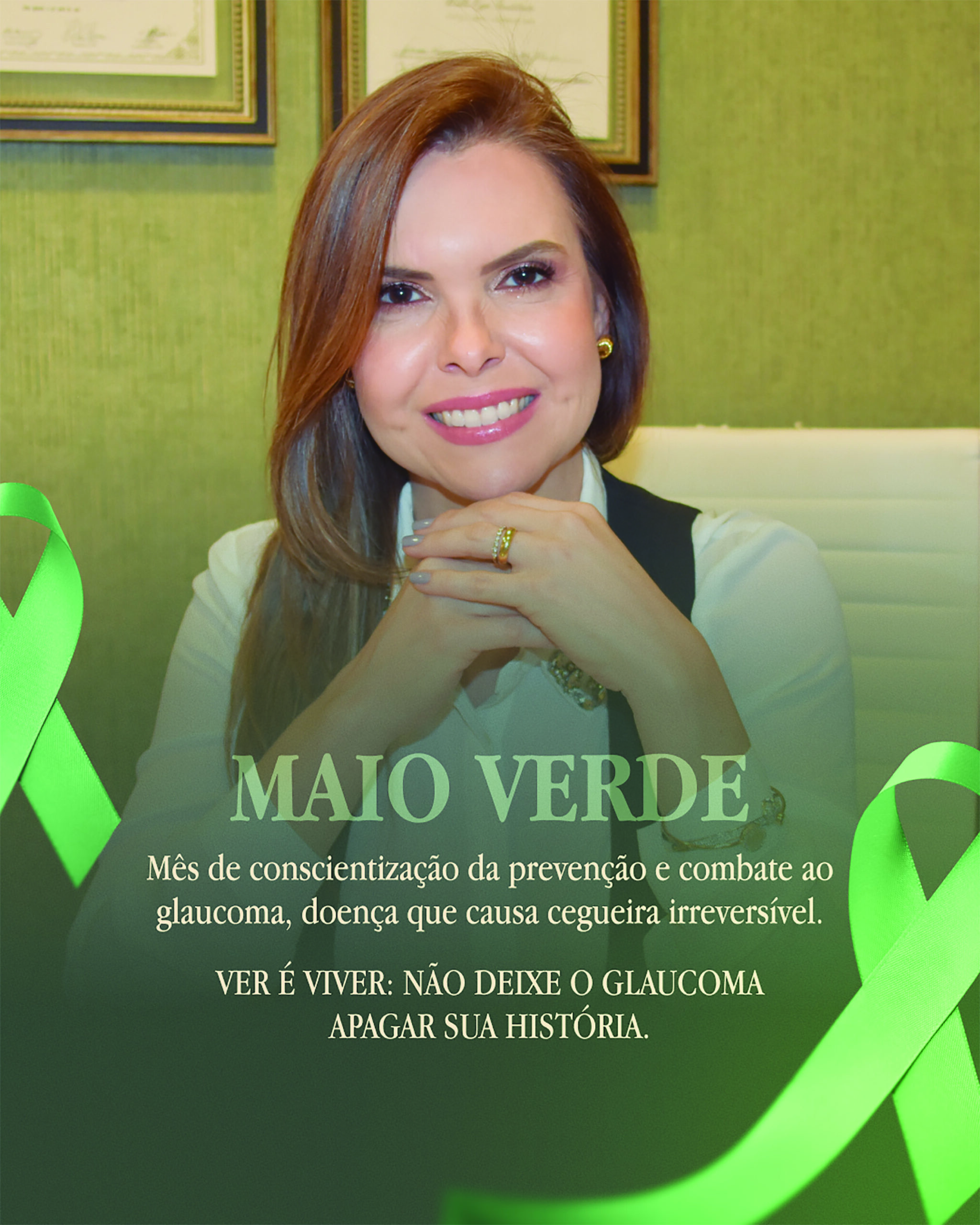 Médica esclarece sobre Glaucoma e destaca campanha Maio Verde 
