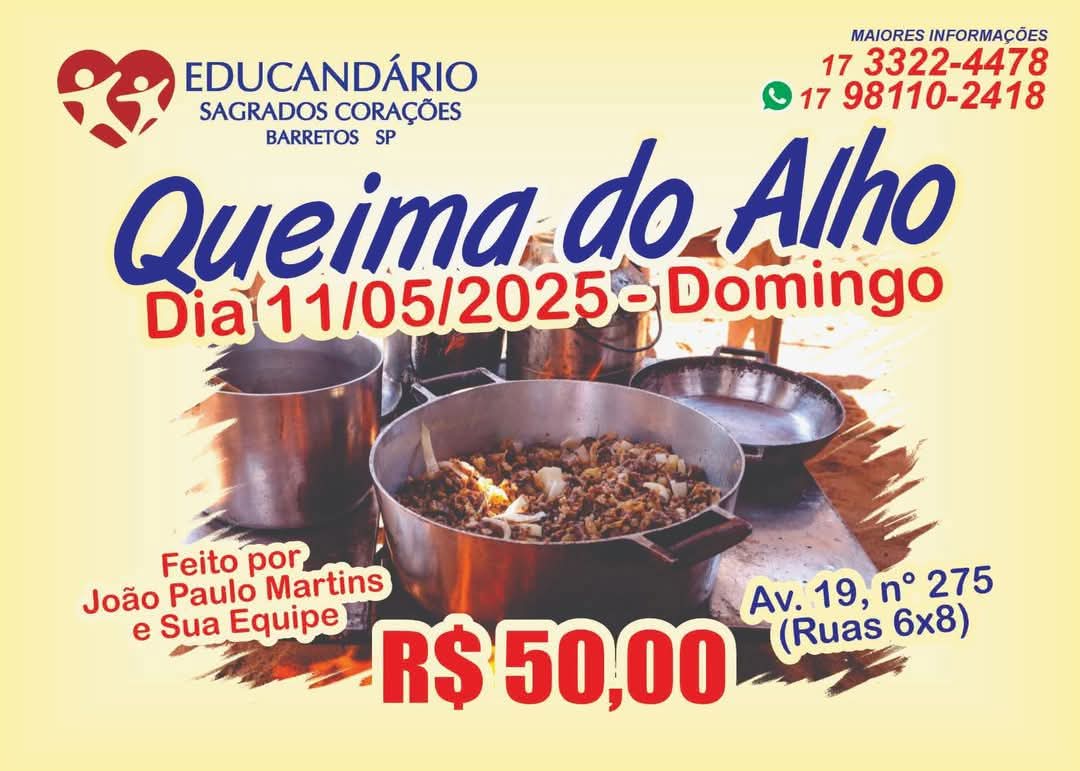 Baile das Mães, Festa da Família e Queima do Alho são atrações em Barretos