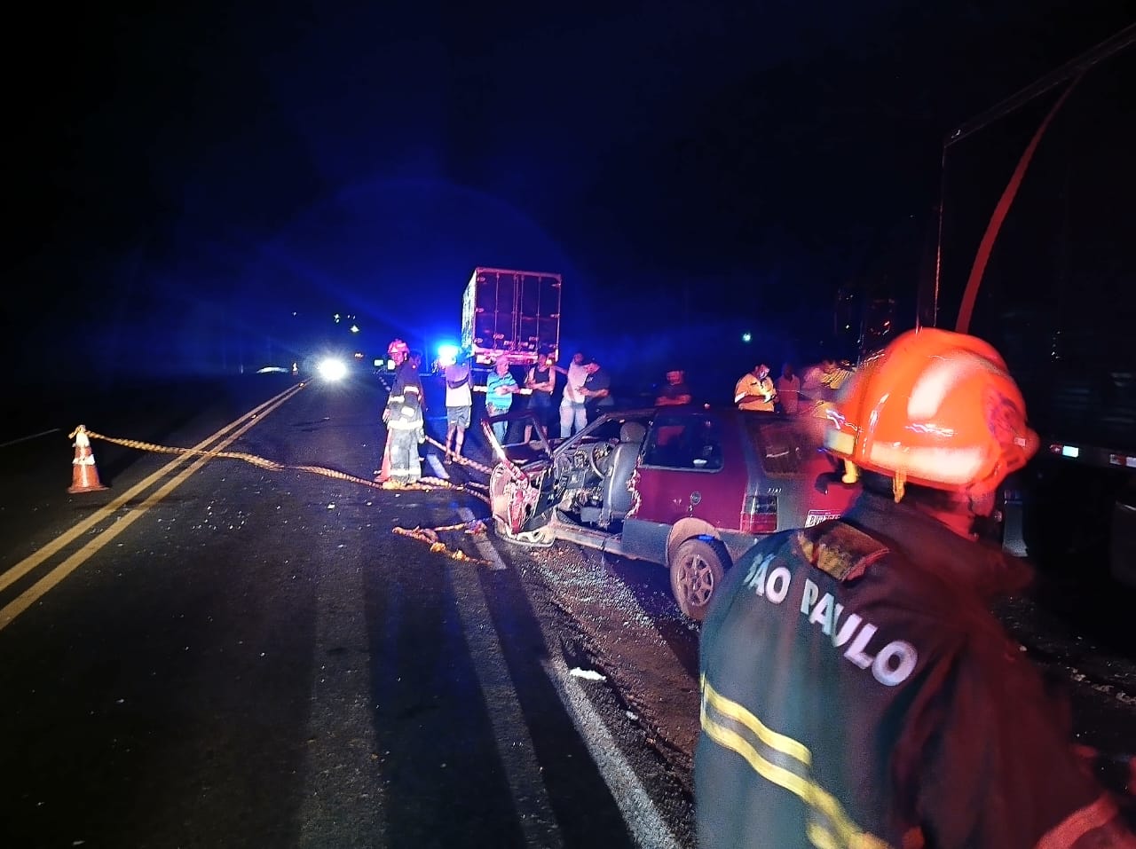 Bombeiros confirmam atendimento em acidente na Faria Lima