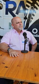 LEILÃO: Jody Wood durante divulgação do evento no programa Revista Interativa da Rádio Independente Leilão Direito de Viver acontece sábado no Parque do Peão