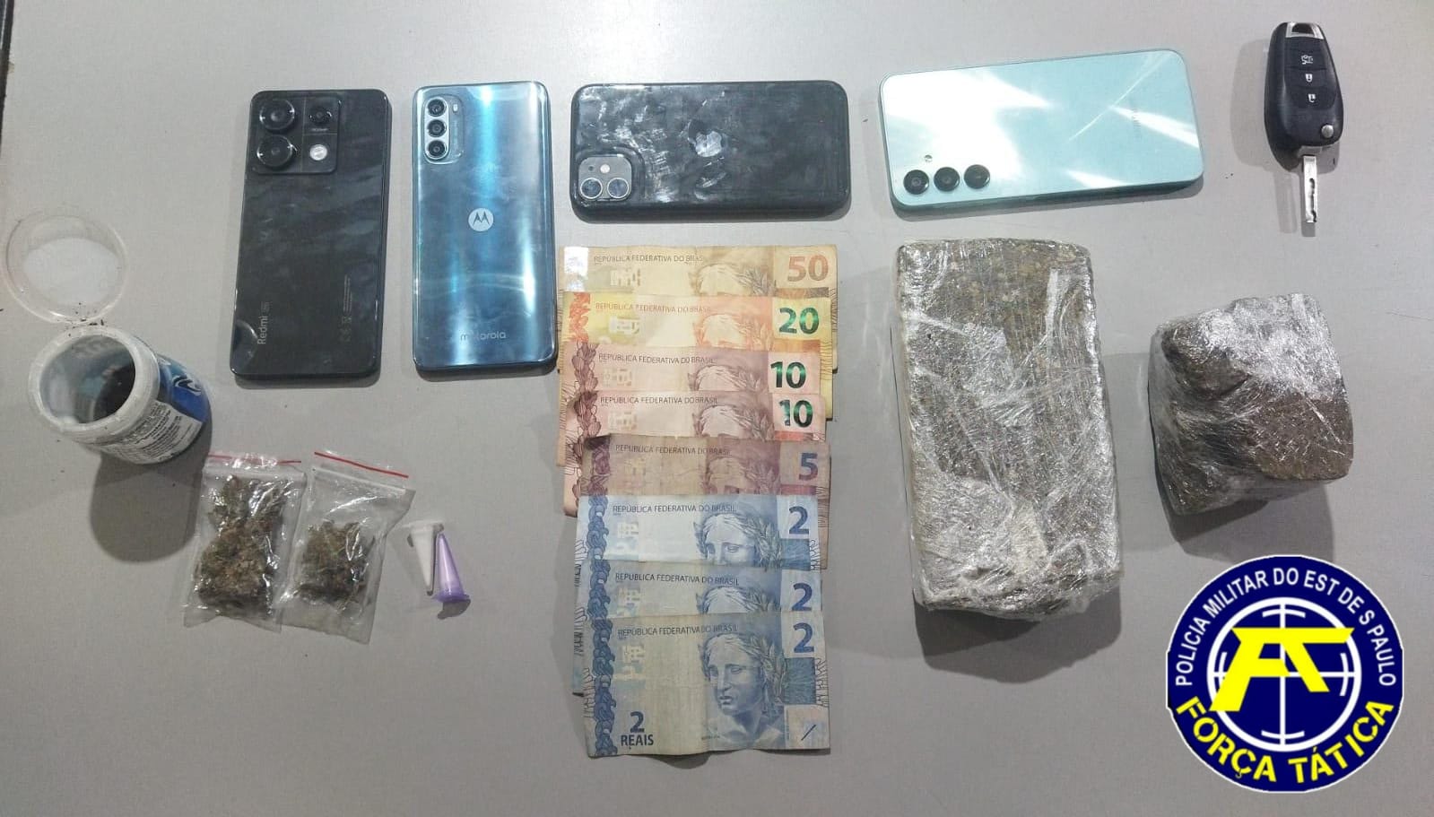Polícia Militar prende três durante ação de combate ao tráfico