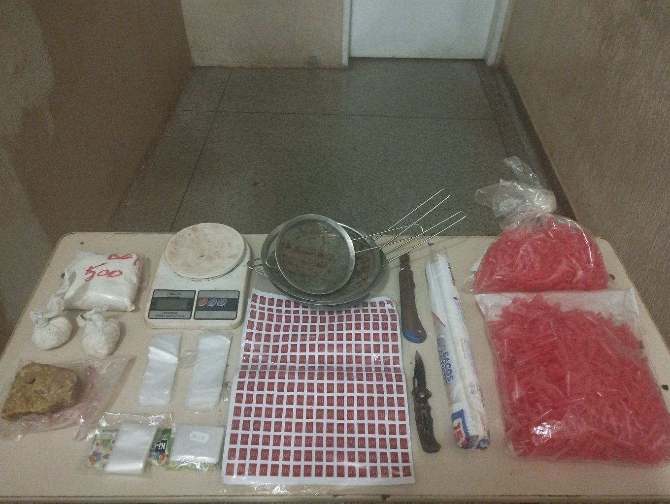 GCM com apoio da Polícia Militar apreende mais de meio quilo drogas em área rural