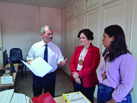 CORREIÇÃO: Antônio Mestre Junior com Denise Paro e equipe da DDM Correição na DDM encerra visitas nas delegacias de Barretos