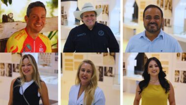 Eduardo, Paulo, João Henrique, Lilian, Milena e Paula são os participantes do concurso comunitário com renda para Cidade de Maria