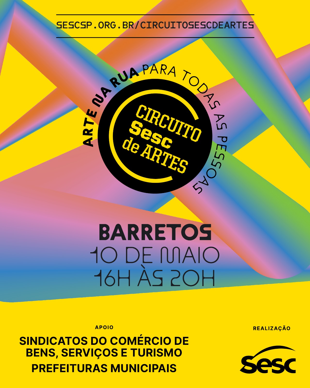 Circuito Sesc de Artes será atração no sábado em Barretos