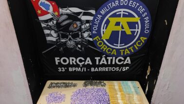 PM detém infratores na prática de entorpecente (Foto: O Diário de Barretos)