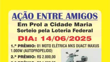 Rifa da Cidade de Maria não teve ganhador e novo sorteio acontece no próximo sábado