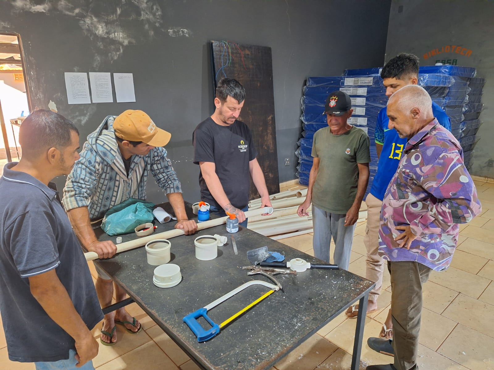 Curso de Hidráulica orienta atendidos da Casa do Oleiro