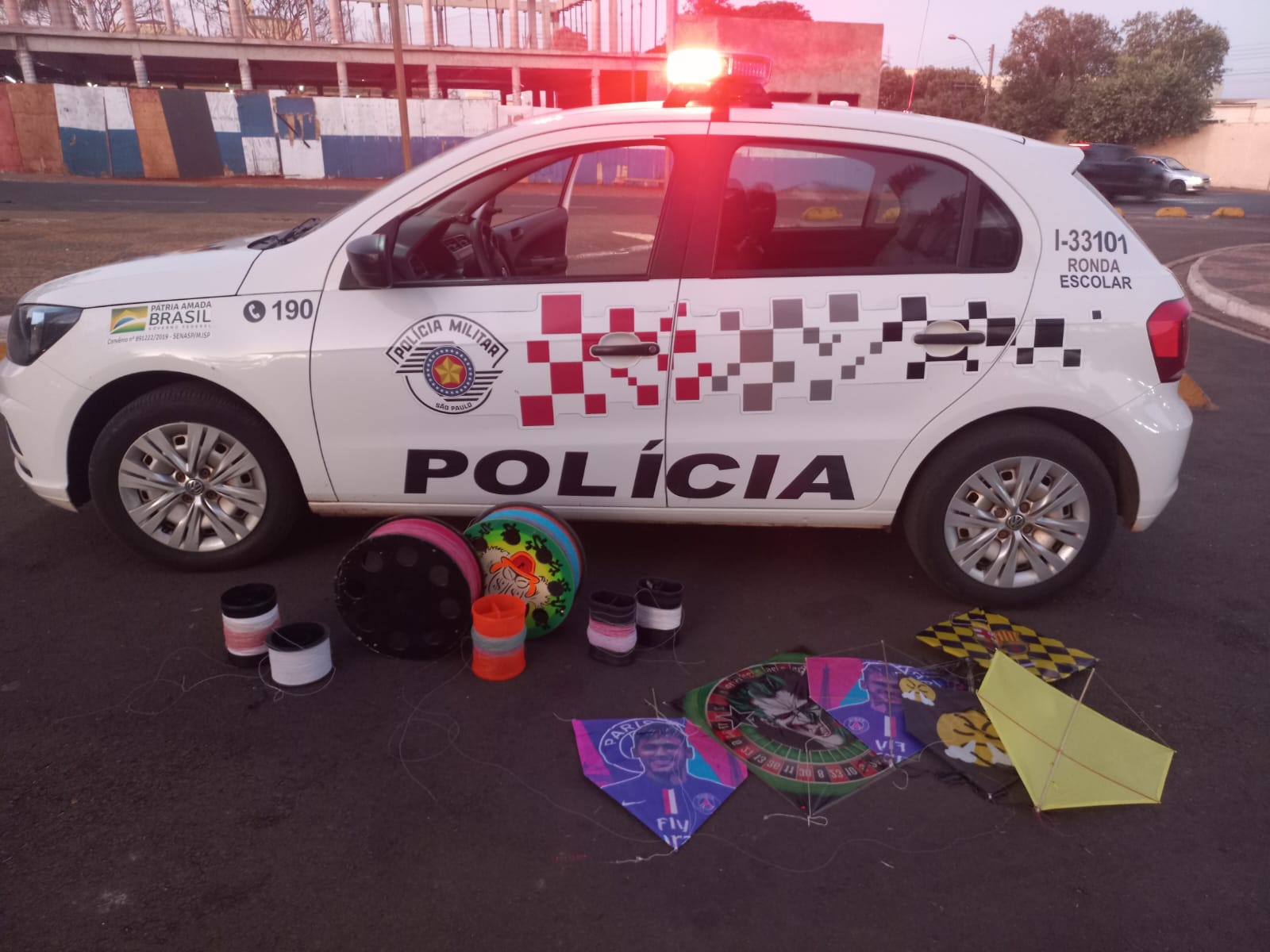 Polícia Militar combate o uso de linhas cortantes na soltura de pipas