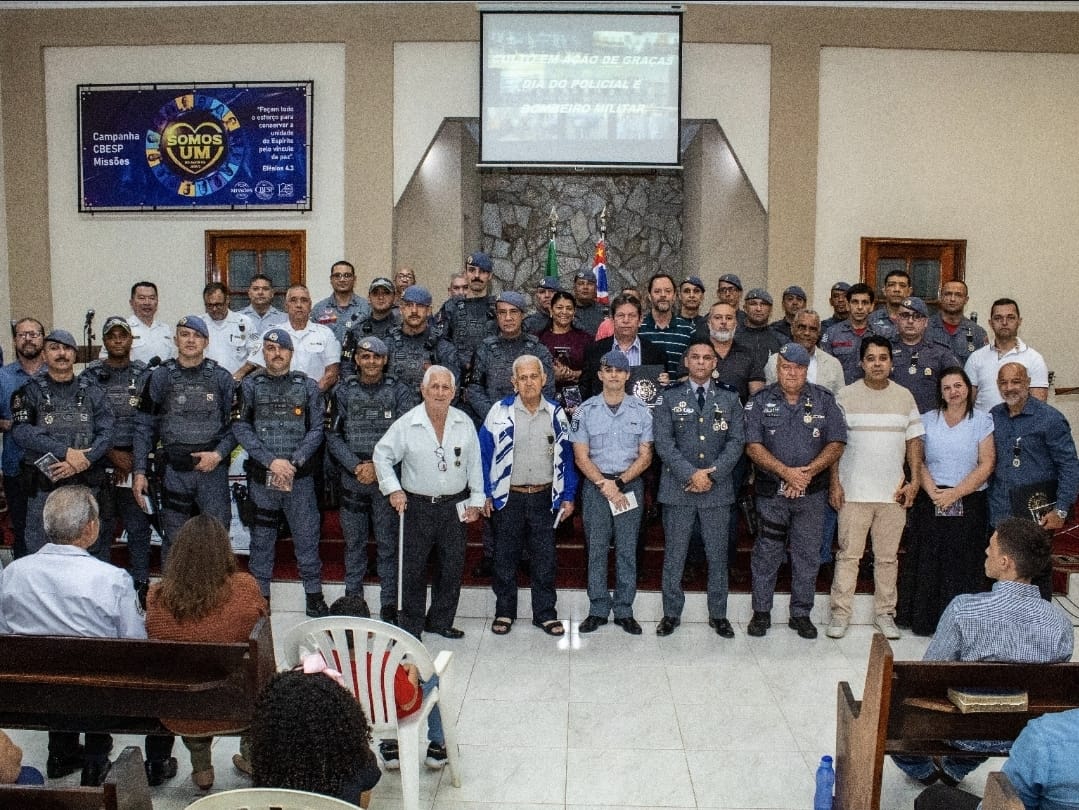 Igreja realiza culto em Ação de Graças pelo Dia do Policial e Bombeiro Militar