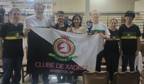 Enxadristas de Barretos conquistaram resultados positivos em torneio regional (Foto: Divulgação) Enxadristas de Barretos conquistaram resultados positivos em torneio regional (Foto: Divulgação)