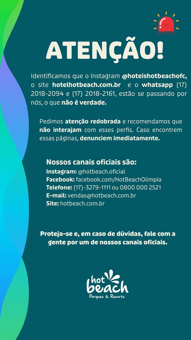 Hotel alerta clientes para golpe com perfil falso