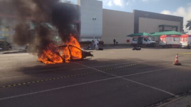 Simulado de emergência é realizado no North Shopping (Foto: O Diário de Barretos)
