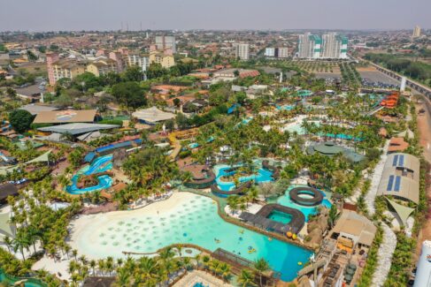 Vista da cidade de Olímpia e seus parques termais (Foto: Divulgação) Vista da cidade de Olímpia e seus parques termais (Foto: Divulgação)