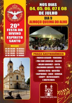 WhatsApp Image 2025-07-02 at 14.58.55 A Paróquia da Catedral inicia nesta sexta-feira (4), a 20ª edição da Festa do Divino Espírito Santo.