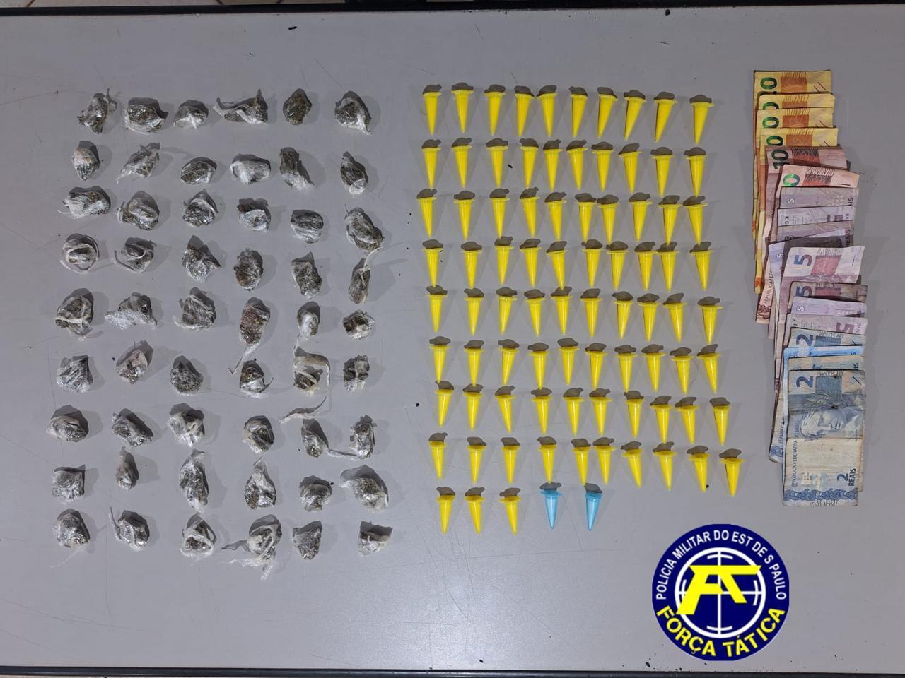 PM registra flagrante de tráfico de drogas nos Predinhos