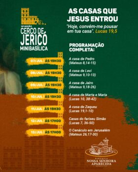 PROGRAMAÇÃO: Evento acontece no Centro de Eventos dr. Paulo Prata com entrada grátis 15ª edição do Cerco de Jericó começa segunda com missa e louvor