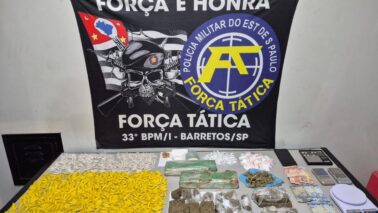 Polícia Militar detém quatro por tráfico de entorpecente em Barretos (Foto: O Diário de Barretos)