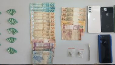 PM aborda suspeitos e apreende drogas em Guaíra (Foto: O Diário de Barretos)