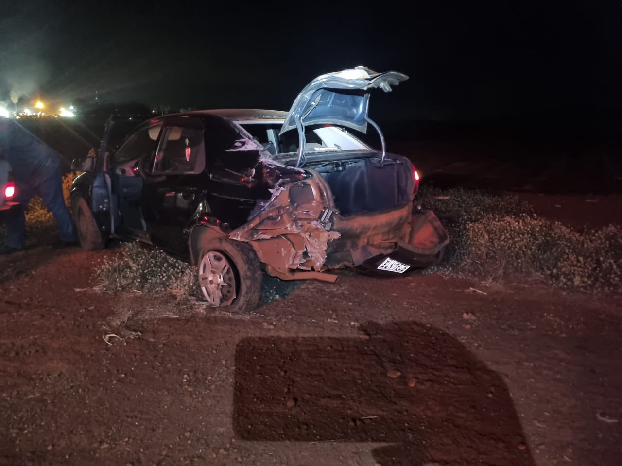 Condutor fica ferido em acidente na rodovia