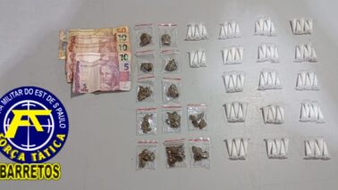 Menor é surpreendido pela PM com drogas no Dom Bosco (Foto: O Diário de Barretos)