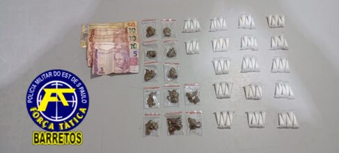 Menor é surpreendido pela PM com drogas no Dom Bosco (Foto: O Diário de Barretos) Menor é surpreendido pela PM com drogas no Dom Bosco (Foto: O Diário de Barretos)