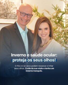 SAÚDE: Os oftalmologistas dr. Fernando Heimbeck e dra. Daniela Monteiro de Barros, especialistas em oftalmologia pelo Wills Eye Hospital, no Estados Unidos, são orientadores da Liga Acadêmica de Oftalmologia da Facisb (laof) Especialistas orientam sobre inverno e saúde ocular