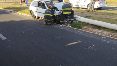 Acidente deixa quatro feridos na avenida das Nações em Barretos (Foto: O Diário de Barretos)