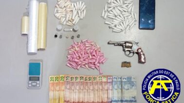 Polícia prende homem por tráfico e posse irregular de arma (Foto: O Diário de Barretos)