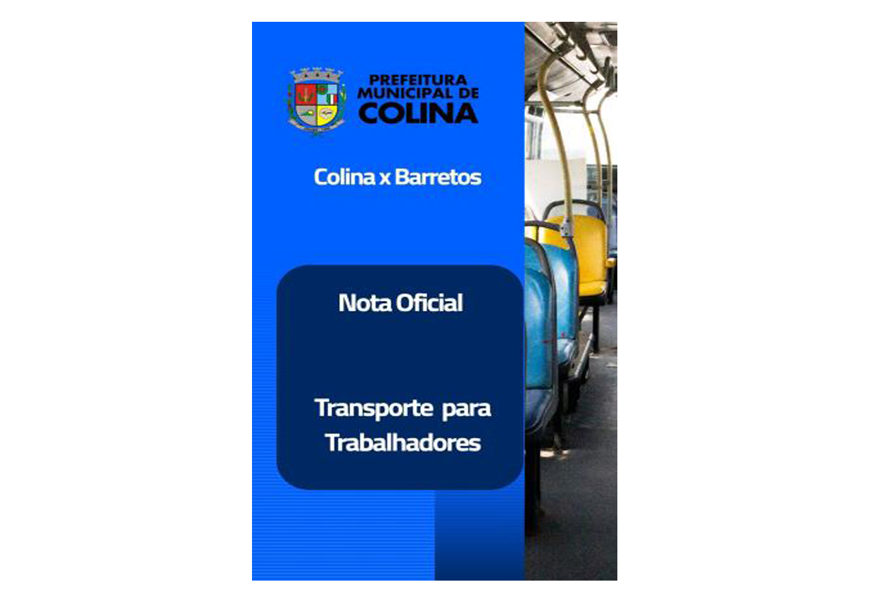 Prefeitura de Colina anuncia transporte de trabalhadores para Barretos