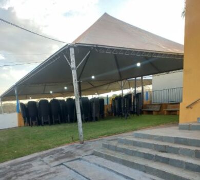 estrutura A primeira noite da quermesse da Cachoeirinha tem início hoje (26), a partir das 18h, na capela São Sebastião, na comunidade rural.