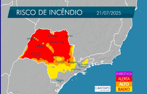 mapa 2 Barretos em alerta crítico para queimadas até 23 de julho