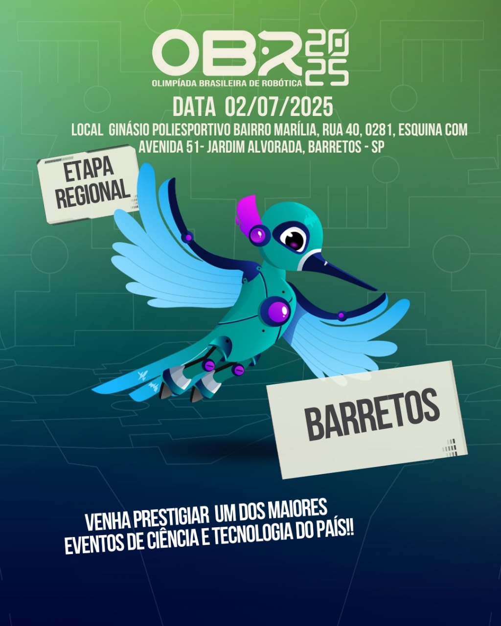 Barretos sedia etapa da Olimpíada Brasileira de Robótica hoje