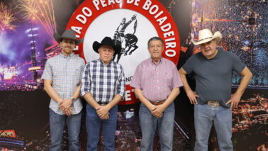 Independentes Pedro Muzeti, Jerônimo Muzeti, Hussein Gemha Júnior e Marcos Abud manifestaram otimismo com a Festa de Barretos (Foto: João Neto)