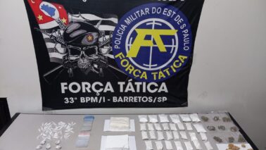 Polícia Militar detém suspeitos e apreende mais de 2,4kg de entorpecentes (Foto: O Diário de Barretos)