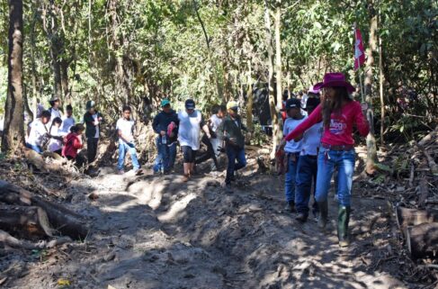 Um grupo de 50 alunos da Escola Municipal João Baroni visitou o “Aerorancho”, da produtora rural Chris Morais.